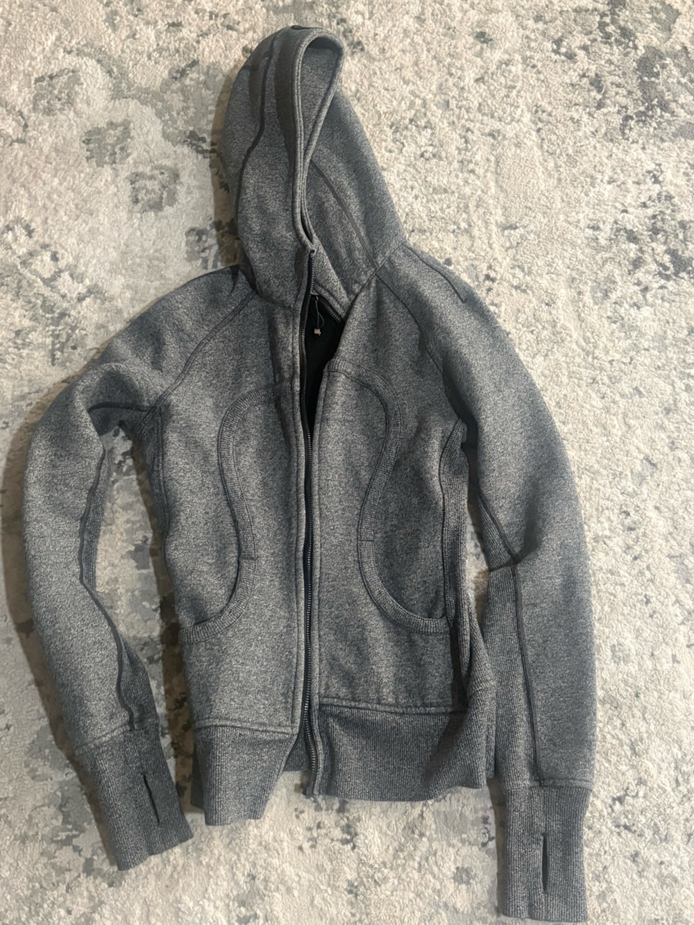 Lululemon Scuba Gray Full-Zip Hoodie Jacket